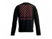 Longsleeve Shirt MALOSSI GRIFFE Pattern Logo, schwarz,...