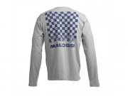 Longsleeve Shirt MALOSSI GRIFFE Pattern Logo, grau,...
