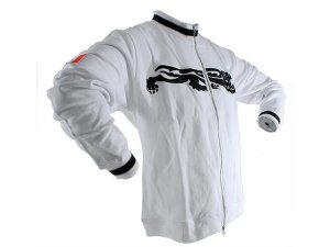 Sweatshirt MALOSSI MALOSSI Lwe, wei, Unisex, Gre: S, Front Print, 100% Baumwolle, mit Reiverschluss