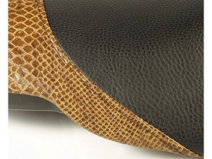 Sitzbezug SIP fr MBK/YAMAHA Nitro/Aerox, schwarz /Schlangenleder braun