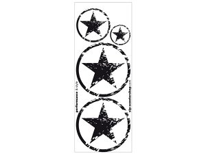 Aufkleberdekorset SIP Star, schwarz, L 1110mm, B 420mm