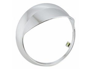Lampenring SIP fr Vespa Pri mavera 50-125ccm 2T/4T Kunststoff, chrom, mit MV Lampenschirm, zum Schrauben