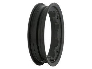 Felge Schlauchlos SIP fr Lambretta 125-200ccm, 2.10-10, Aluminium, schwarz, KBA 50164, Ventil vormontiert