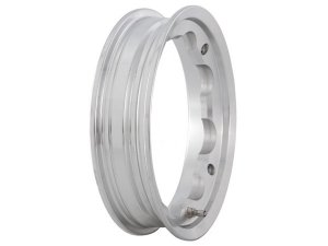 Felge Schlauchlos SIP fr Lambretta 125-200ccm, 2.10-10, Aluminium, poliert, KBA 50164, Ventil vormontiert