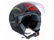 Helm MALOSSI Jet, Gr. XS, 53-54cm, schwarz -glnzend,...