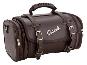 Tasche/Koffer SIP Classic, klein, fr Gepcktrger, 330x190x180 mm, ca. 10 Liter, Echt-Leder Imitat, braun