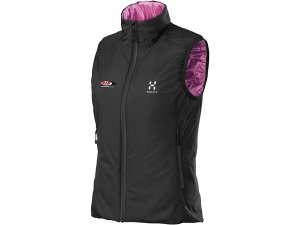 Weste SIP by HAGLFS BARRIER III, schwarz, fr Frauen, Gre: L, Brust Stickerei, 100% recycled Polyester, 230g