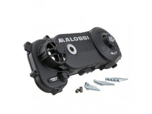 Variatordeckel MALOSSI MHR fr Motorgehuse C-One/RC -One, Air Force passt auch fr PIAGGIO/GILERA 50ccm 2T AC/LC lang schwarz, inkl. Schrauben
