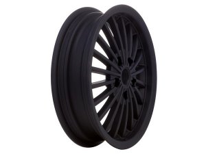 Felge vorne/hinten SIP fr Vespa GTS/GTS Super/GTV/GT 60 /GT/GT L 125-300ccm, 3.00-12, Aluminium, schwarz matt, KBA 50336, 20 Speichen