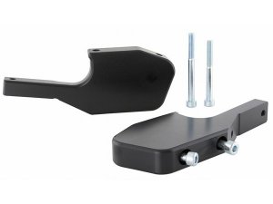 Furastenadapter SIP Sozius, fr Vespa GTS/GTS Super/GTV/GT 60/GT/GT L 125-300ccm CNC, schwarz eloxiert