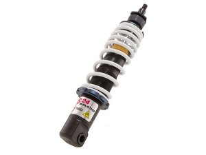 Stodmpfer MALOSSI RS24 vorne fr Vespa Primavera/Sprint 50 -125ccm 2T/4T (`14-), passt auch fr Vespa GTS Super 125 /300ccm (`14-) Krper: schwarz, Feder: wei, Aufnahme: Gewinde/Gabel, Federvorspannung: stufenlos einstellbar, Zugstufeneinste llung: ei