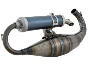 Rennauspuff MALOSSI MHR Team 3, fr 70ccm Flange Mount, fr GILERA/PIAGGIO 50ccm 2T