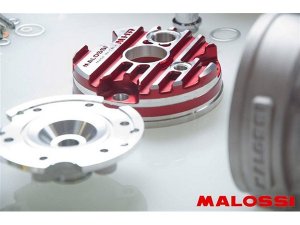 Rennzylinder MALOSSI MHR Te sta Rossa Flange Mount 94ccm fr GILERA/PIAGGIO 50ccm 2T LC  52mm, Aluminium, 7 S, Hub 44mm, Pleuel: 90,0mm, 1 Kolbenring(e),KB  13mm, Auslass 2-teilig, inkl. Zylinderkopf, modular, fr Motorgehuse RC-One