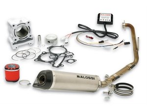 Tuningkit MALOSSI Trophy 180 ccm fr YAMAHA YZF-R (10 -13) 125 i.e., 4T, LC  63mm, Aluminium, KB  14mm, inkl. Zylinderkopf, inkl. Rennzylinder, Luftfilter, CDI, Rennauspuff