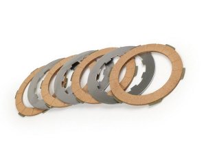 BGM PRO Kupplungsbelge Set inkl. Stahlscheiben - 4 Scheiben, Lambretta LI - LI S - SX - TV Serie 2,3 - DL - GP