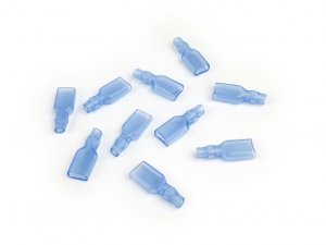 BGM Isolierschlauch Kabelschuh - 10 Stck - Flachstecker 6,3mm =0,5-1,0mm- DIN 46248