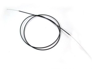 BGM Zug-Set geflochten PTFE - schwarz - =1,2mm x 2500mm, Hlle= 2200mm, Nippel =3,0mm x 3mm, fr Gaszug, universal