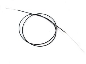 BGM Zug geflochten PTFE - schwarz - =1,2mm x 2500mm, Hlle= 2200mm, Nippel =3,0mm x 3mm, fr Gaszug, universal