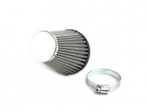 BGM Luftfilter - chrom - Edelstahl AW= 48mm