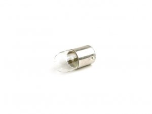 BGM Birne BA15s gerade Stifte - weiss - 12V 5W