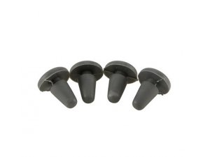 Gummistpsel Set Rahmen, hin ten, fr Lambretta 125 LI /Special/150 LI/Special/SX /175 TV 2-3/200 SX/TV passt auch fr Lambretta DL/GP 125-200ccm grau, 4 Stck