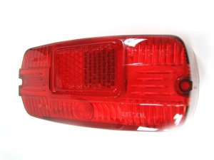 Rcklichtglas BOSATTA fr Lambretta 125 LI 3/LIS/150 LI3/LIS/SX/175 TV 3/200 TV /SX, ohne Leuchtmittel fr CEV Rcklicht