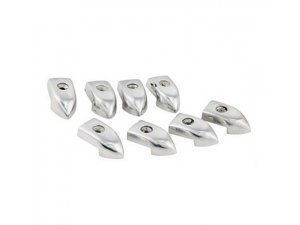 Trittleistenendstcke innen, fr Lambretta 125 LI 3/LIS /150 LI 3/LIS/SX/175 TV 3 /200 TV/SX, Alu poliert, 8 Stck