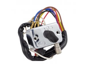 Lichtschalter fr Lambretta 125 LI 1-2/150 LI 1-2 Hupenknopf: rund, 7 Kabel, poliert,