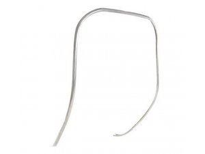Monoschlitzrohr Beinschild fr Vespa 125 GT/GTR/TS/Super /150 Sprint/V/Super silber, Aluminium, 1-teilig fr originalgetreue Restaurierung,