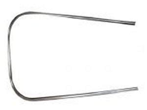 Monoschlitzrohr Beinschild fr Vespa 125 VNB3-6T/150 VBA /VBB passt auch fr Vespa 125 VNA /VNB1-2T/T4 silber, Aluminium, weich, 1-teilig fr perfekte Reparatur,