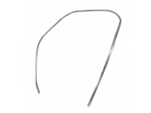 Monoschlitzrohr Beinschild fr Vespa 150 GL silber, Aluminium, 1-teilig fr originalgetreue Restaurierung,