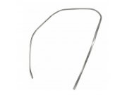 Monoschlitzrohr Beinschild fr Vespa 150 GL silber,...