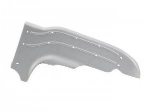 Trittblech rechts, fr Lambretta 125 LI 1-2/150 LI 1-2/175 TV 2 Metall gelt