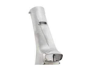 Kaskade fr Lambretta 125 LI Special/150 LI Special/SX /175 TV 3/200 SX Aluminium Guss, unlackiert, mit Gitter