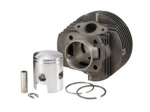 Zylinderkit SERIE PRO/LML 125ccm fr Vespa 125/PV/PK125,  55,0mm, Grauguss, 2 S, Hub 51mm, 2 Kolbenring(e), ohne Zylinderkopf, mit Meteor Kolben,