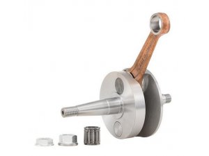 Rennwelle MALOSSI fr Vespa 90/R/SS/100/125/PV/ET3/PK80 -100 S/PK125 Drehschieber, Hub: 51,0mm, Pleuel: 97,0mm, KB  15mm, Konus 19/20mm