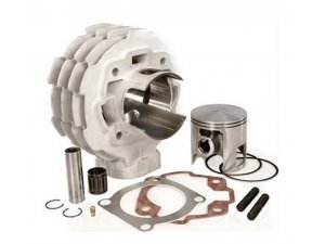Rennzylinder MALOSSI W5 172ccm by W5 fr Vespa T5,  65,0mm, Aluminium, 5 S, Hub 52mm, 2 Kolbenring(e), ohne Zylinderkopf, Auslass, Boost Port, Kolben, Fufenster berarbeitet